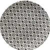 Assiette à dessert petits motifs noir blanc