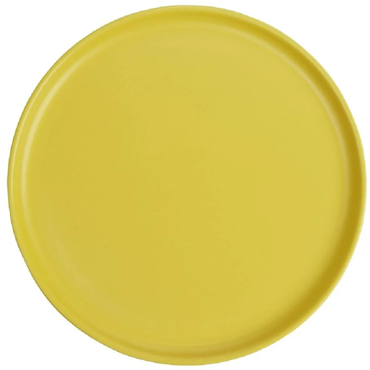 Assiette à dessert ronde Nordic porcelaine jaune