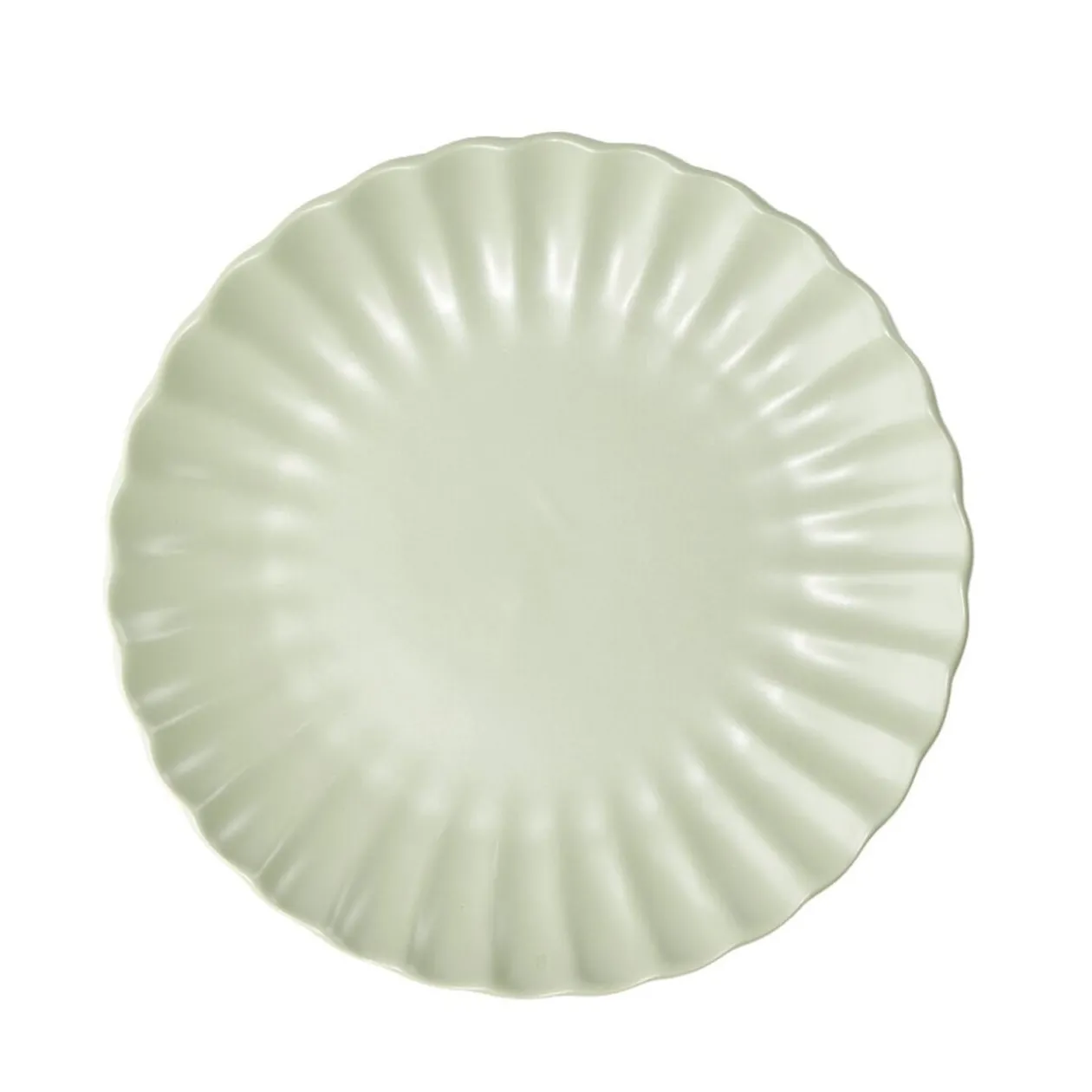Assiette à dessert Venise en faïence verte Ø20cm