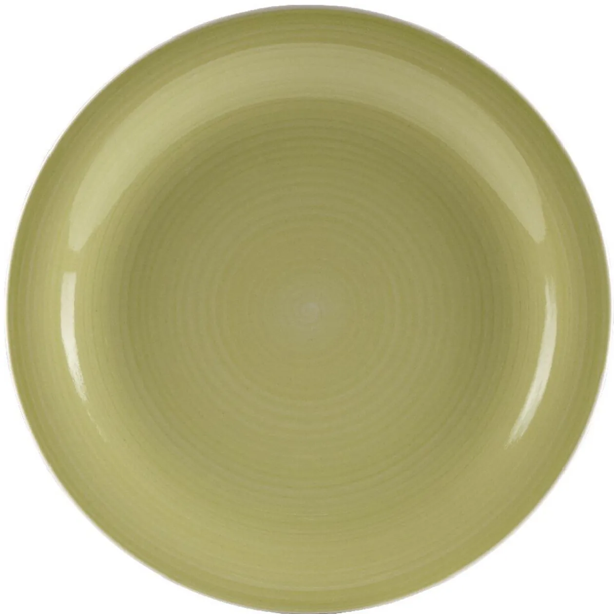Assiette à dessert vert anis effet spirale x4