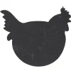 Assiette ardoise poule petit modèle