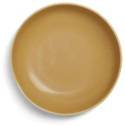 Assiette creuse en faïence vert Ø20xH4cm