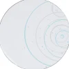 Assiette de présentation design cercles et ronds