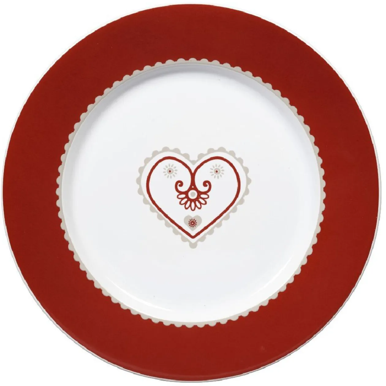 Assiette plate chalet