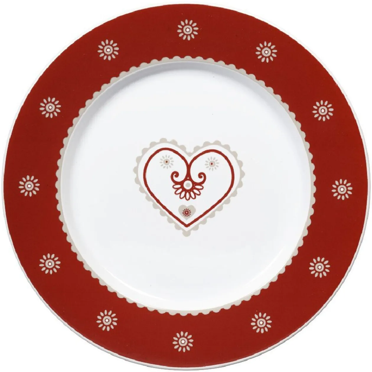 Assiette plate chalet