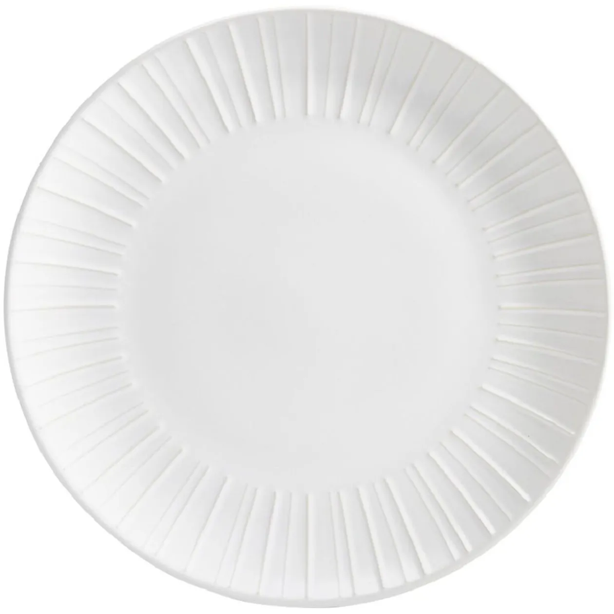 Assiette plate en céramique blanc Ø27cm