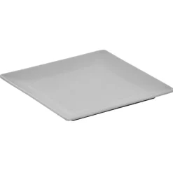 Assiette plate grise carrée