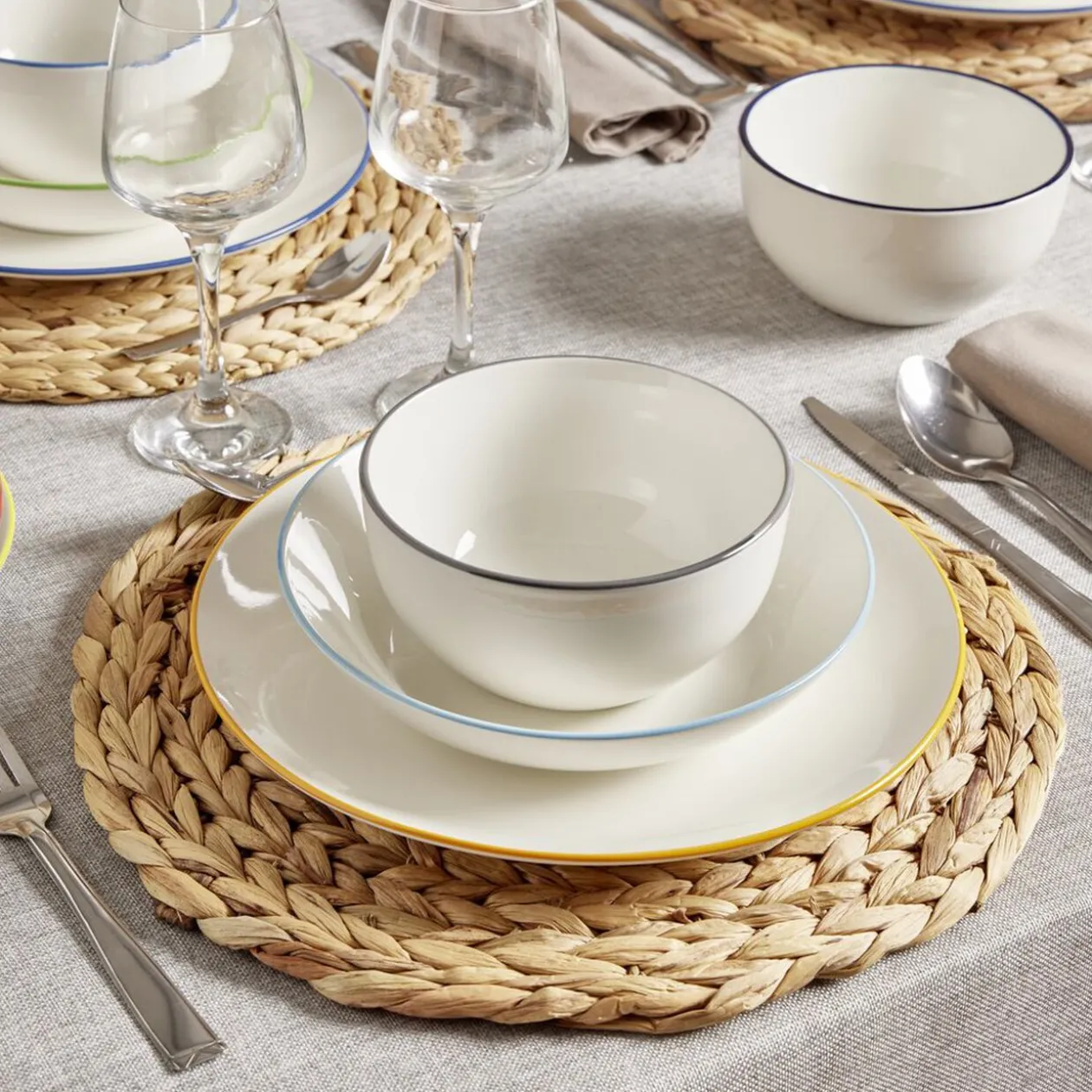Assiette plate porcelaine blanc Ø26,5cm