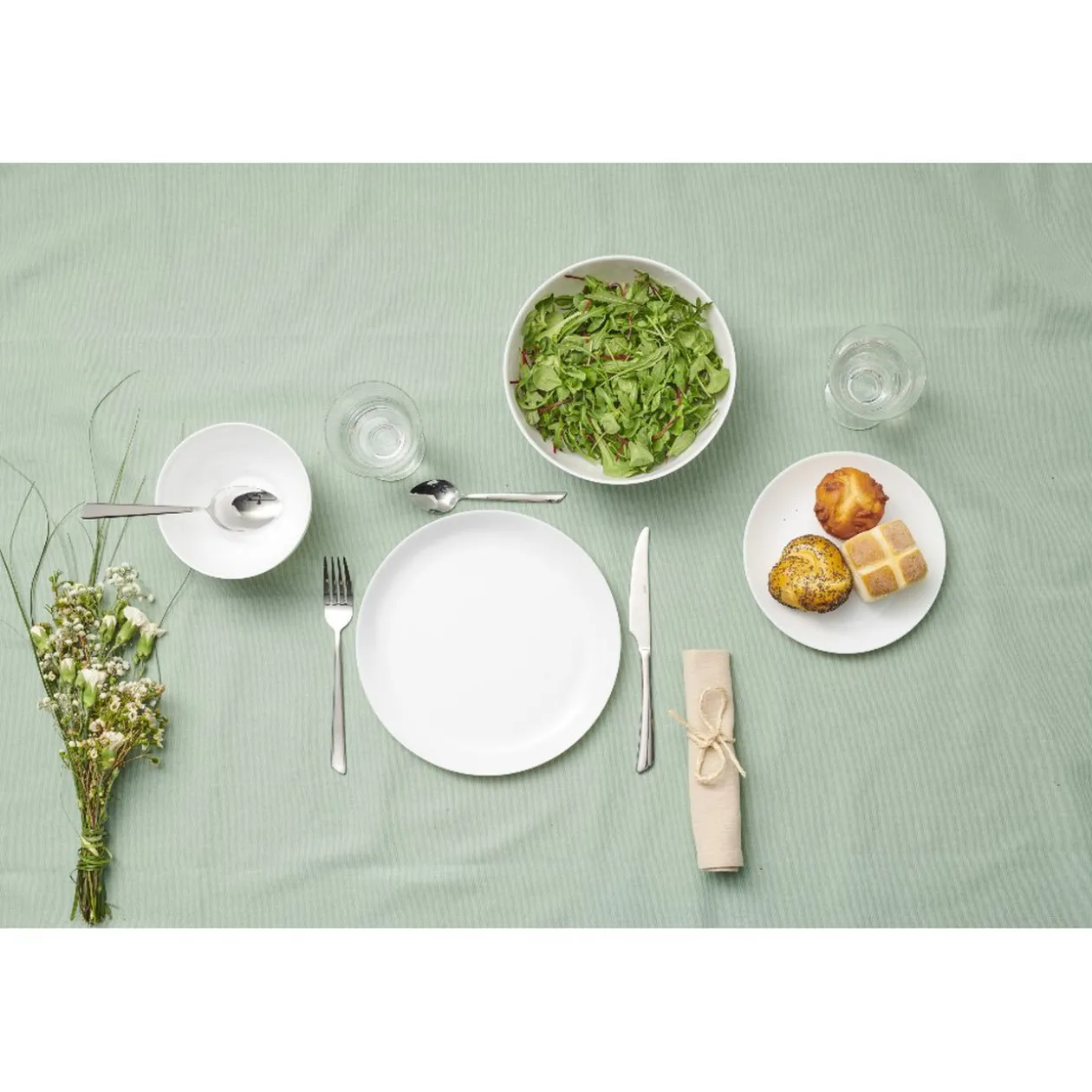 Assiette plate ronde Luminarc unie blanche Diwali