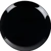 Assiette plate ronde Luminarc unie noire Diwali