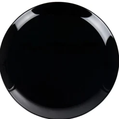 Assiette plate ronde Luminarc unie noire Diwali
