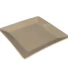 Assiette plate taupe