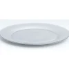 Assiette plate verre Zana argentée