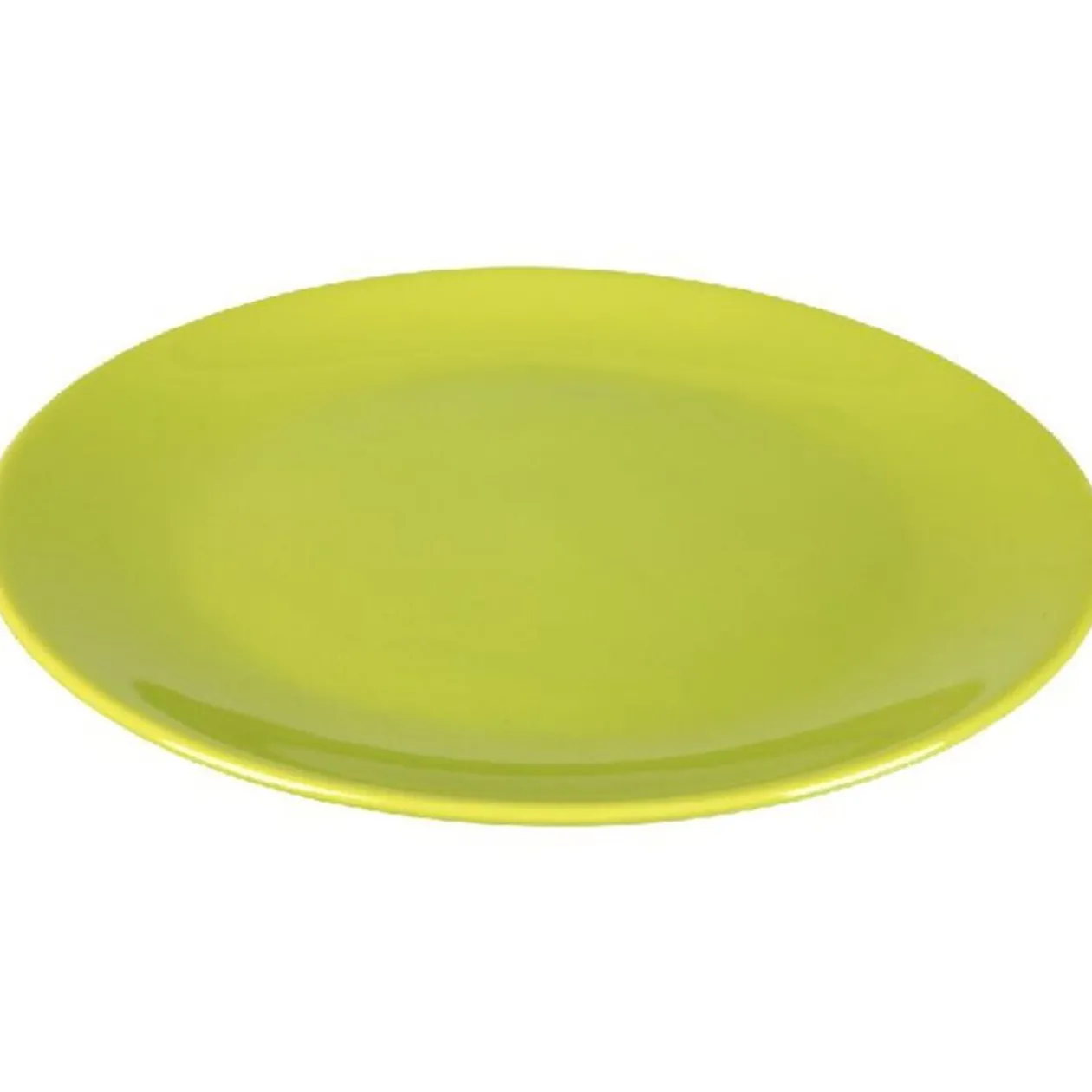 Assiette plate verte