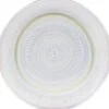 Assiette ronde plate décor ciselé design irisé