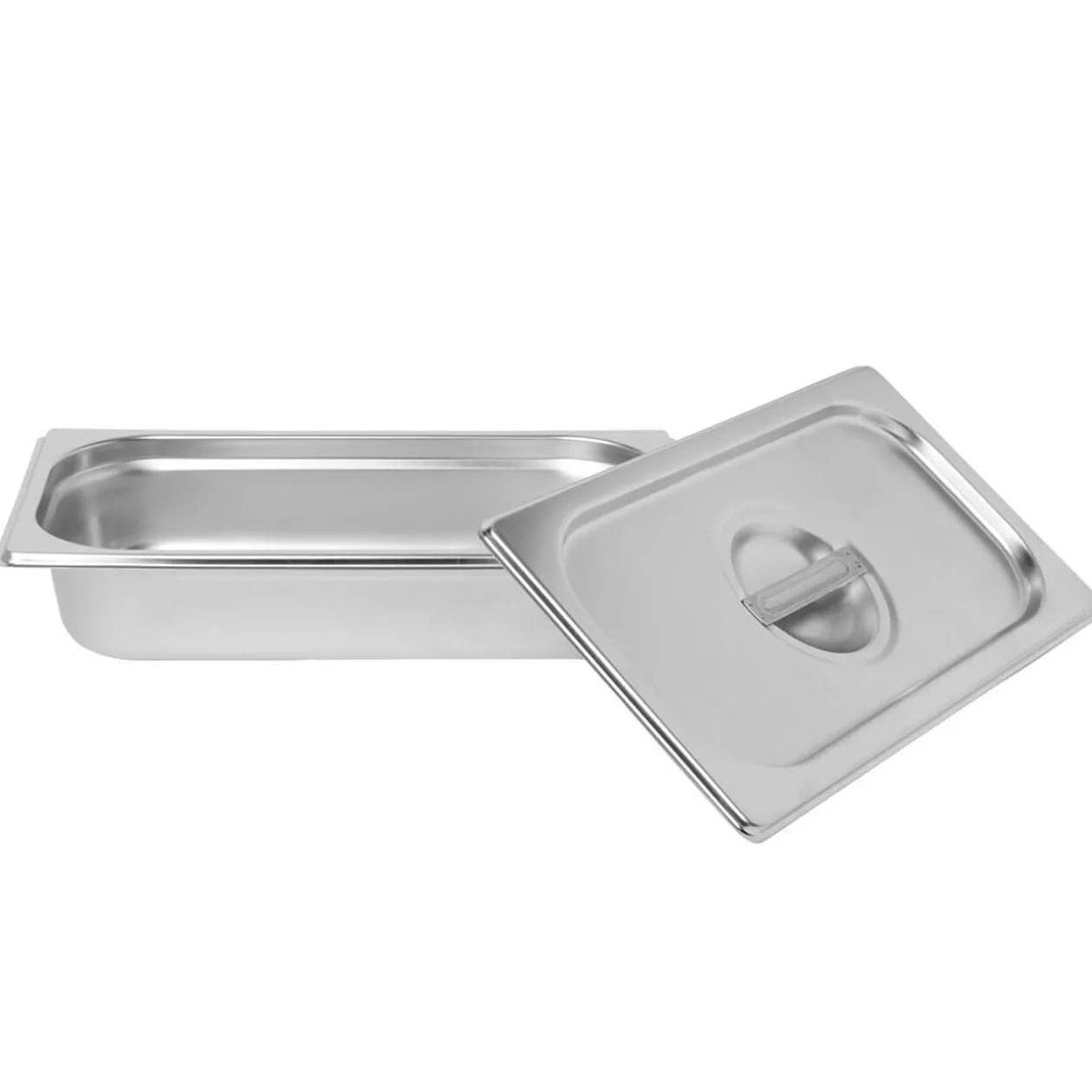 Bac inox avec couvercle préparation conservation L.32,5 cm