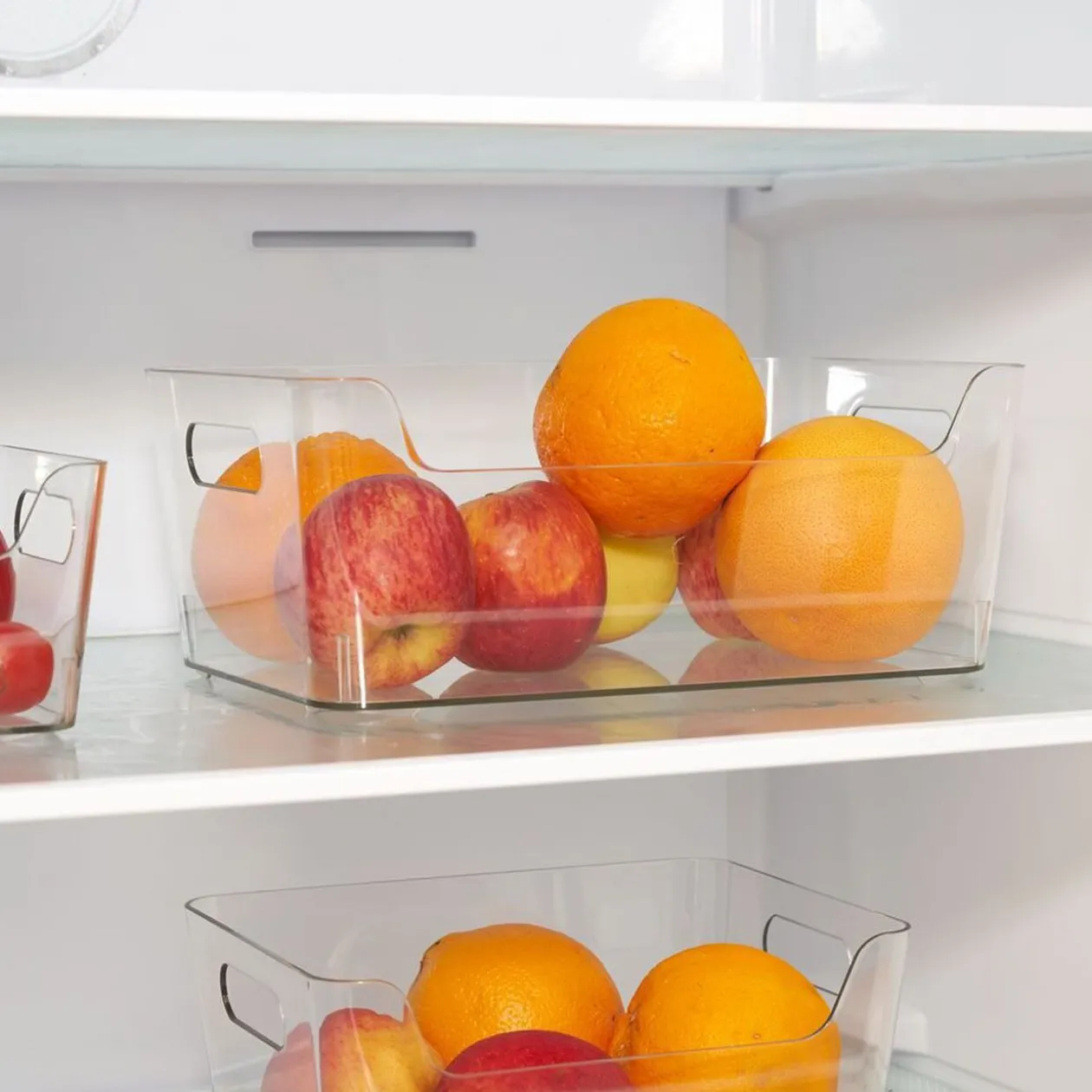 Bac rangement frigo 5L plastique transparent 27,2x18,7xH11cm