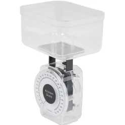 Balance de cuisine mécanique 1 kg noir transparent