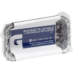 Barquette en aluminium 1L par 5