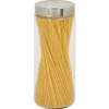 Bocal en verre transparent couvercle inox 2L - Ø11xH.27cm