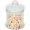 Bocal en verre transparent avec couvercle hermétique 2,2L - H.23,5cm