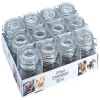 Bocal rond hermétique transparent x12