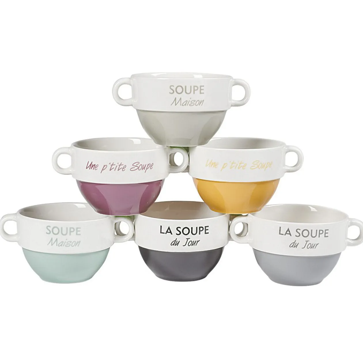 Bol à soupe avec anses