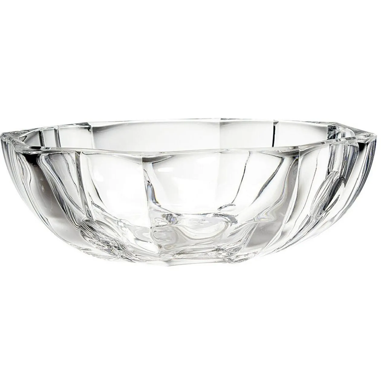 Bol Berlin octogonal en verre transparent ø 25 cm