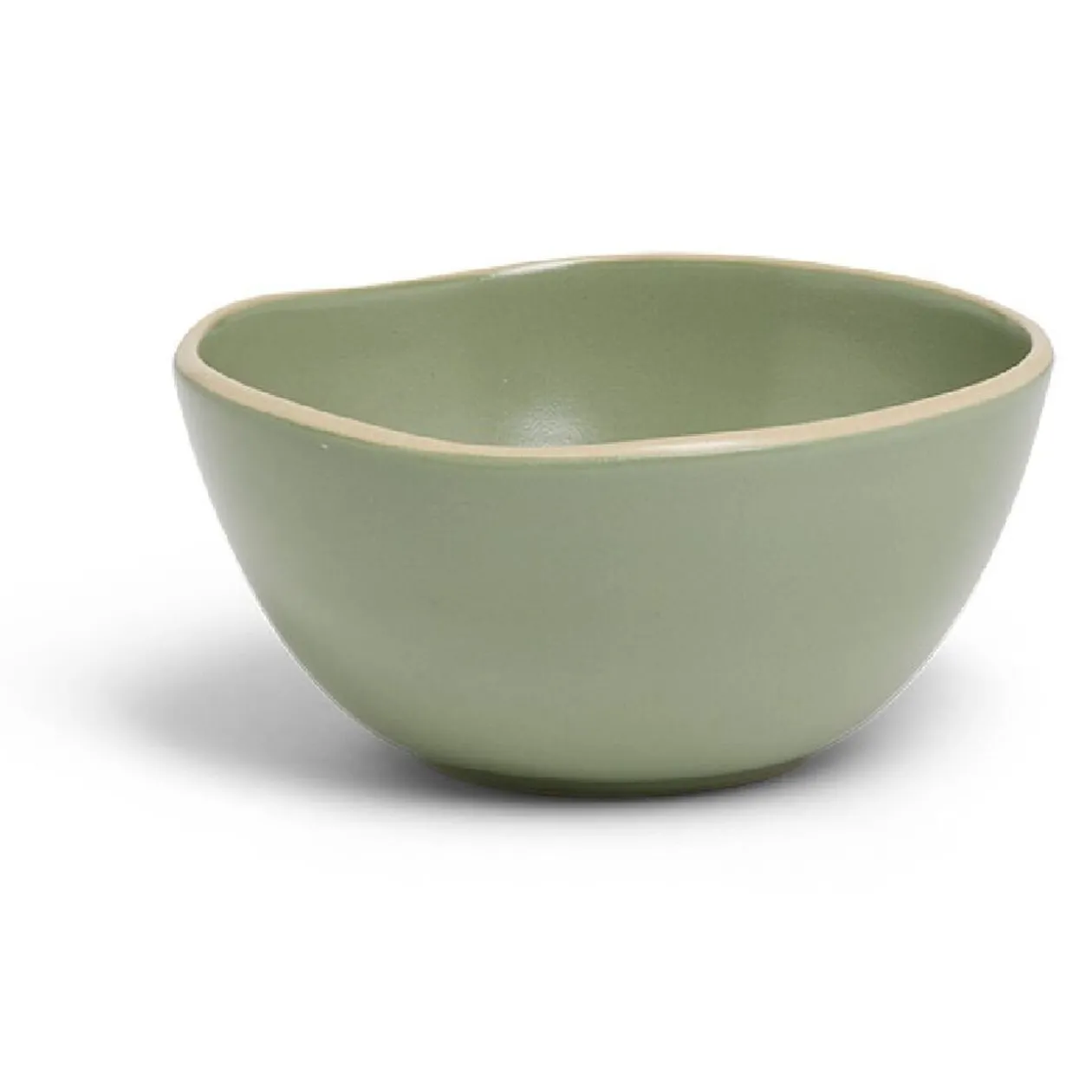 Bol en faïence vert Ø15xH6cm