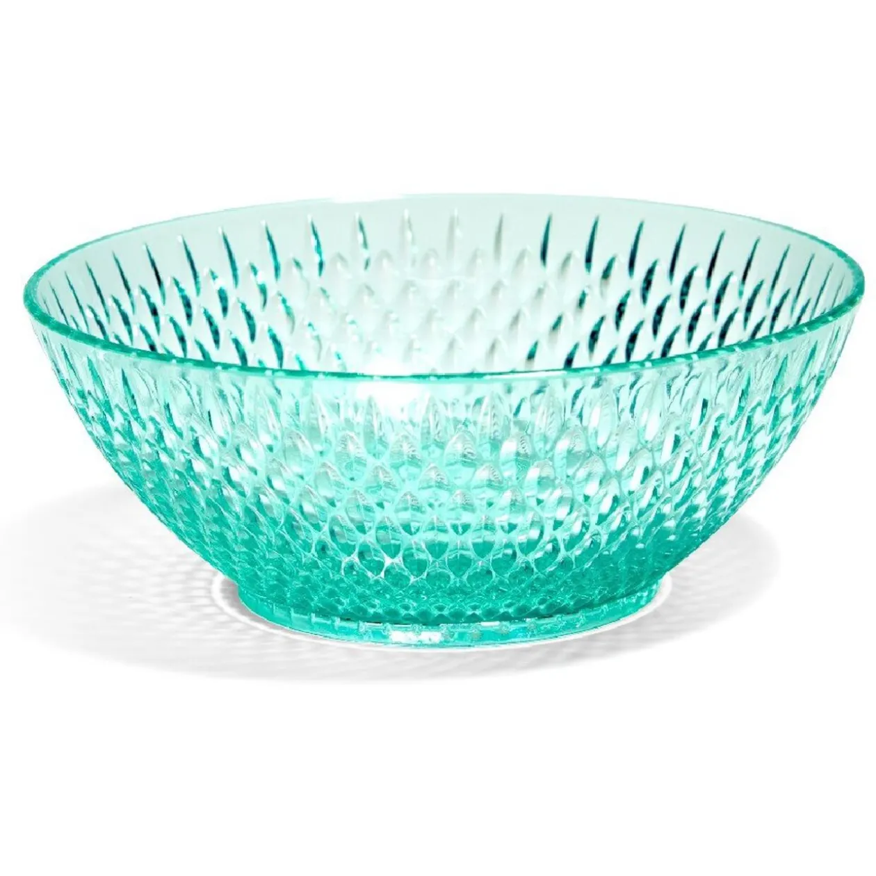 Bol en plastique bleu effet martelé