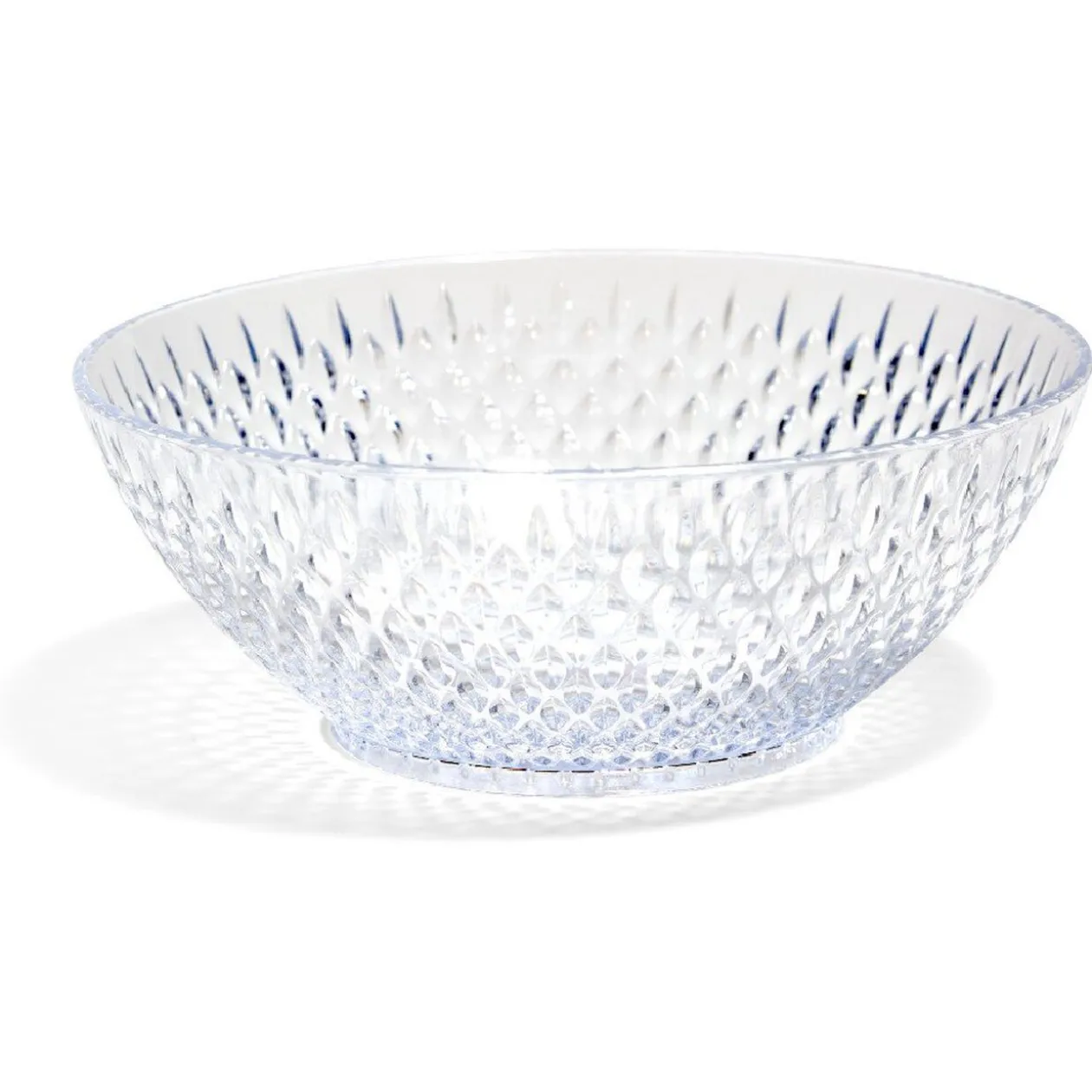Bol en plastique transparent effet martelé