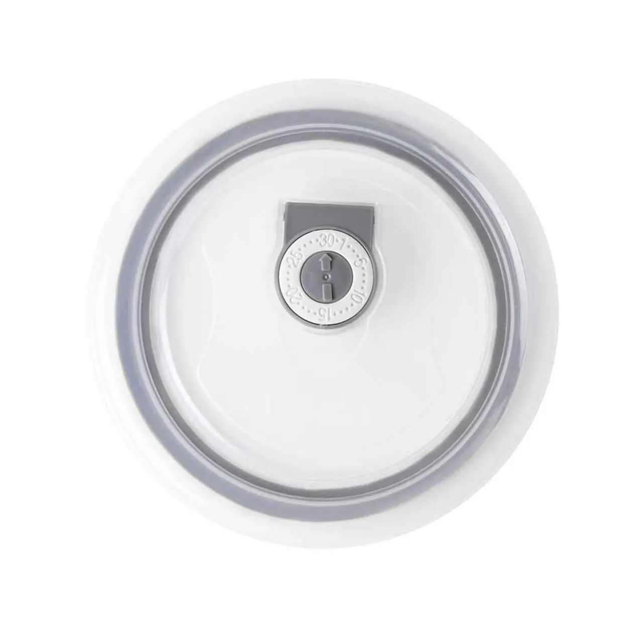 Bol jumbo embossé blanc couvercle transparent 700 ml
