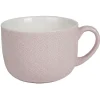 Bol jumbo motifs rose blanc