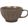 Bol jumbo taupe cotelé