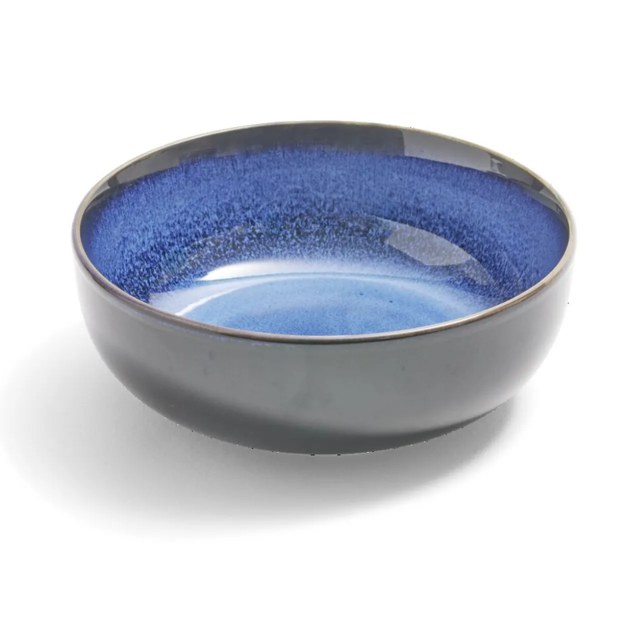 Bol Meteor porcelaine noir et bleu Ø16cm