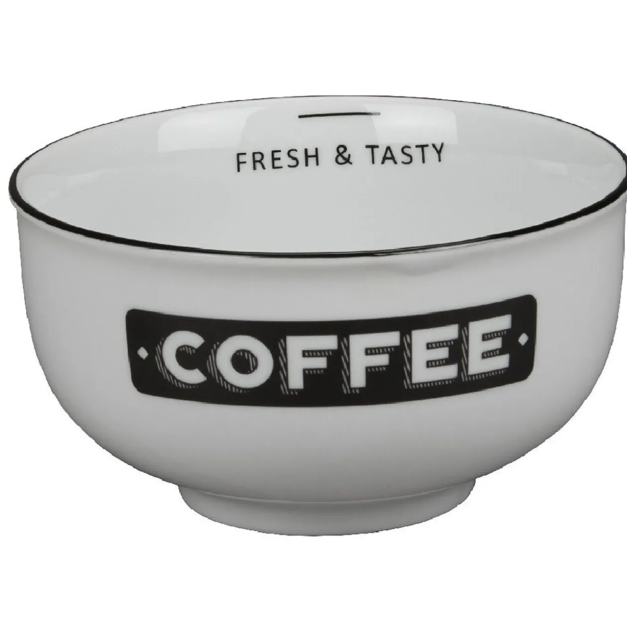 Bol petit déjeuner blanc message coffee noir Bakery