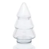Bonbonnière transparente forme sapin