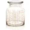 Bonbonnière transparente motifs cuivre