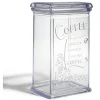Boîte à café 500g en plastique transparent 11,5x9xH19cm