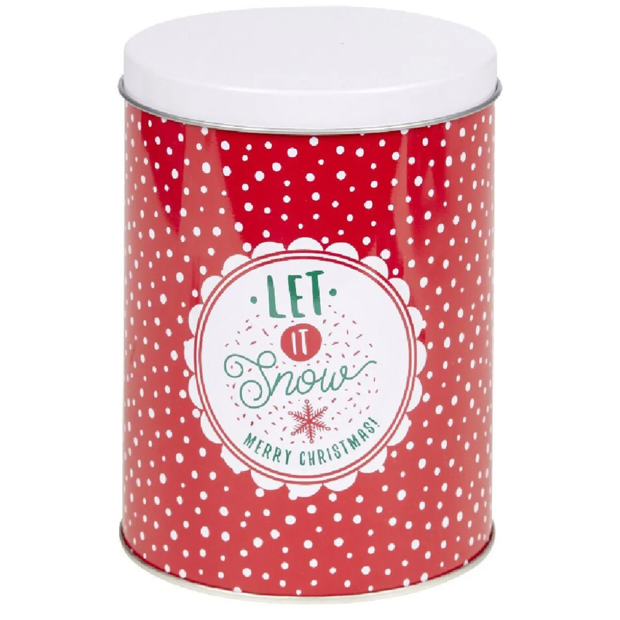 Boîte alimentaire design Noël métal x3