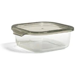 Boîte alimentaire en verre avec couvercle en plastique 800ml