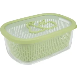 Boîte alimentaire hermétique avec panier fraîcheur 4 L vert