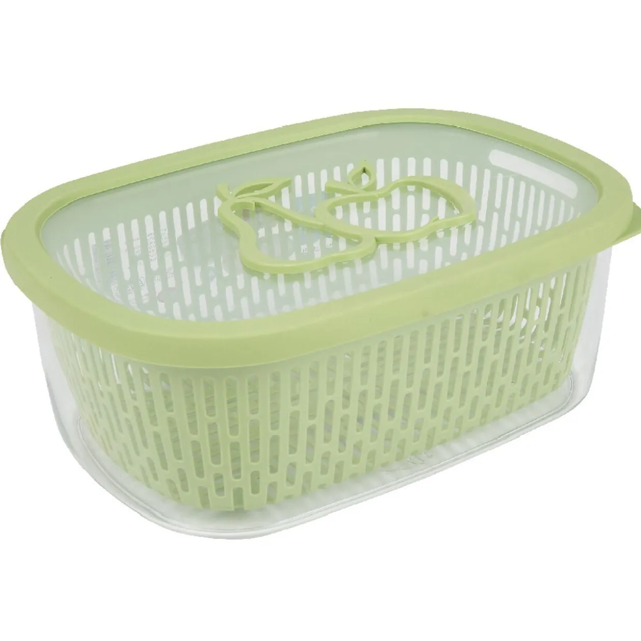 Boîte alimentaire hermétique avec panier fraîcheur 4 L vert