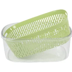 Boîte alimentaire hermétique avec panier fraîcheur 4 L vert