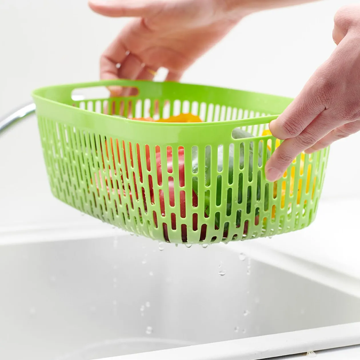 Boîte alimentaire hermétique avec panier fraîcheur 4 L vert