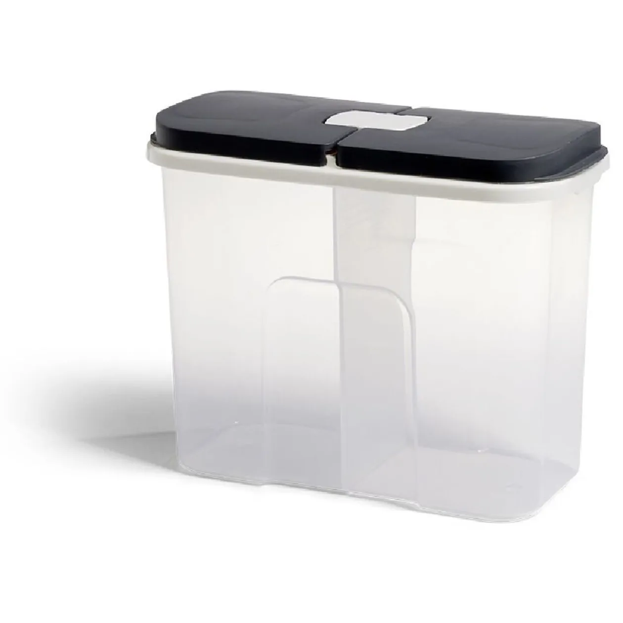 Boîte de conservation en plastique à 2 compartiments transparent 2,1L