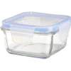 Boîte de conservation en verre hermétique L17xl17xH8,6 cm