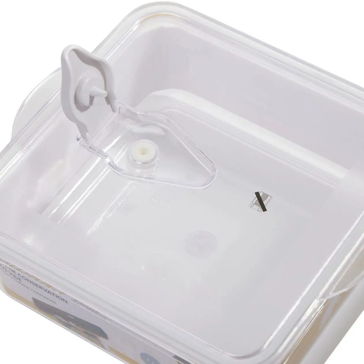 Boîte de conservation sous vide 1L - 18,5x16,5xH6,2cm