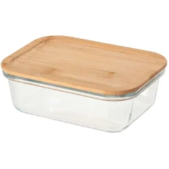 Boîte en verre et bambou 1 L