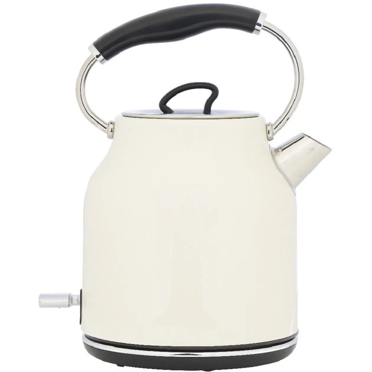 Bouilloire rétro indicateur température blanc crème 1,7 L